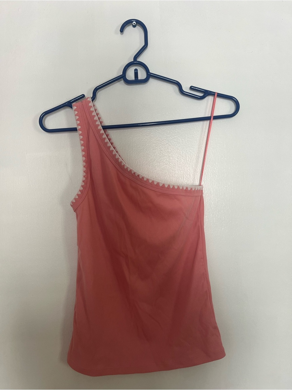 Old Navy Coral One-Shoulder Camisole with Trim